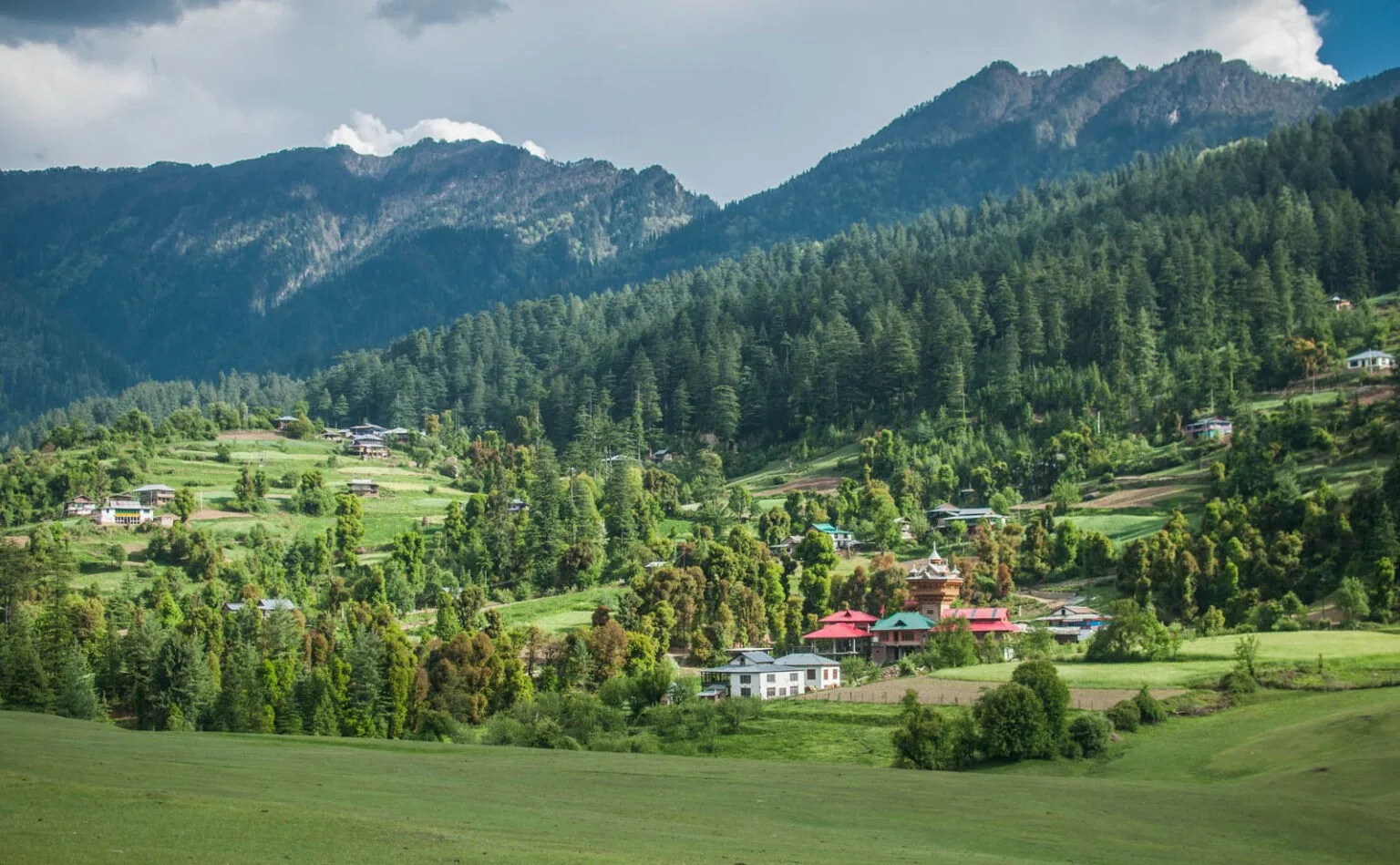 McLeod Ganj with Sainj Valley